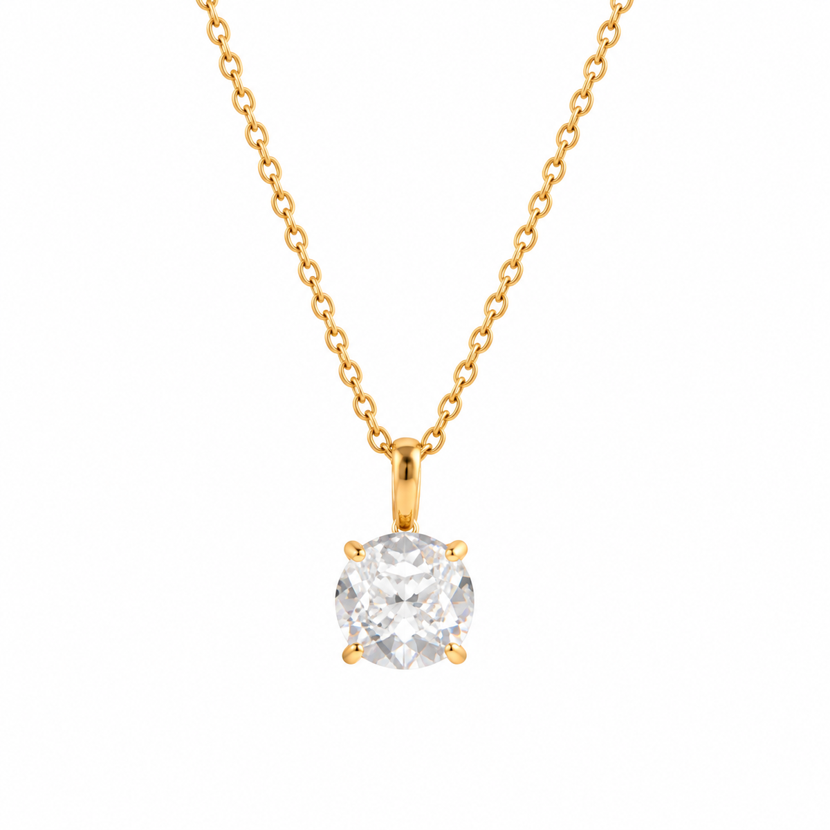 Solitaire Crystal Necklace